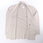 Eleventy Double-Breasted Blazer in Beige, Size S