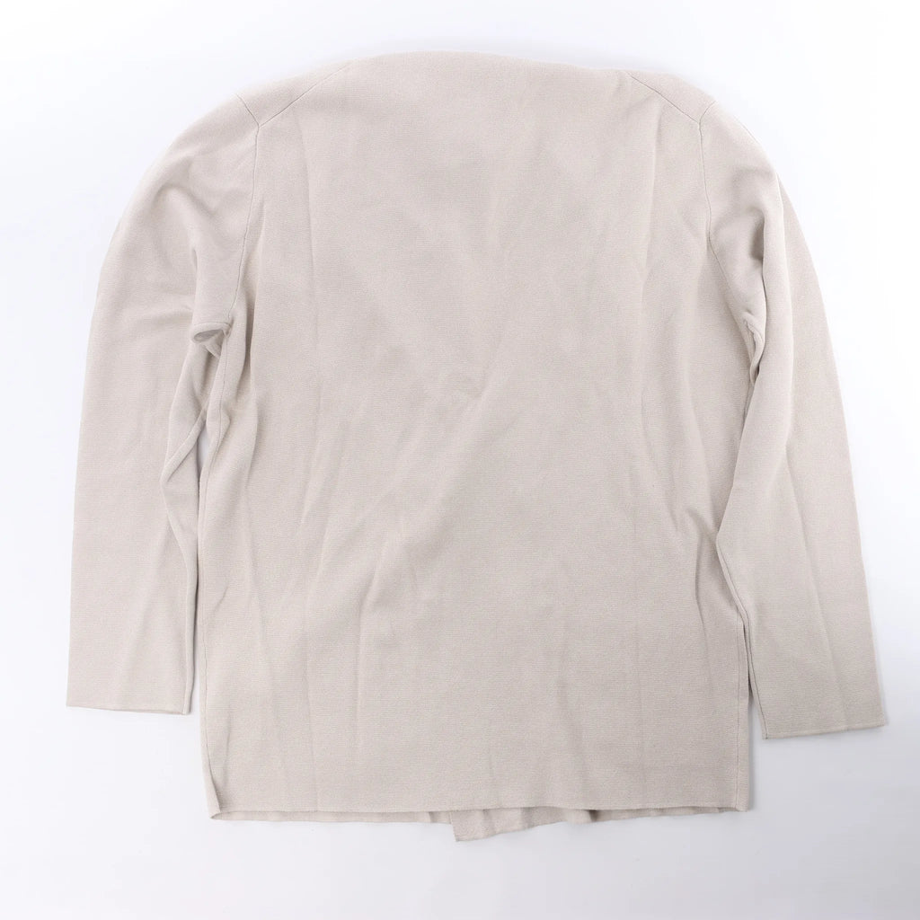 Eleventy Double-Breasted Blazer in Beige, Size S