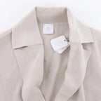 Eleventy Double-Breasted Blazer in Beige, Size S