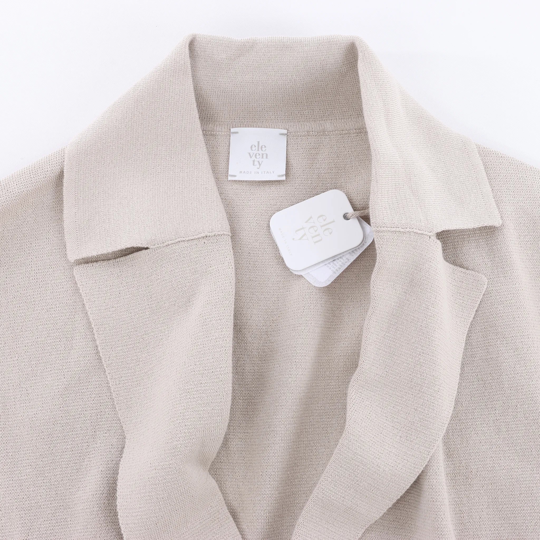Eleventy Double-Breasted Blazer in Beige, Size S