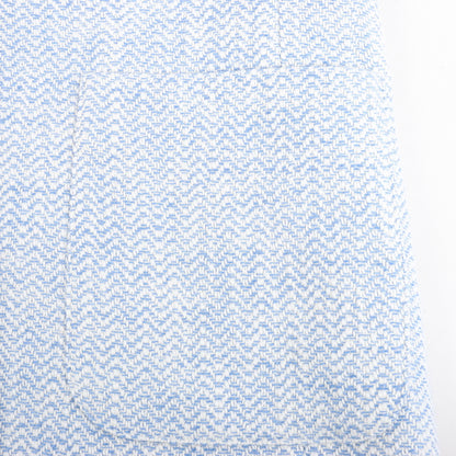 Eleventy Fringed Single-Breasted blazer in Light Blue, Size 38 IT