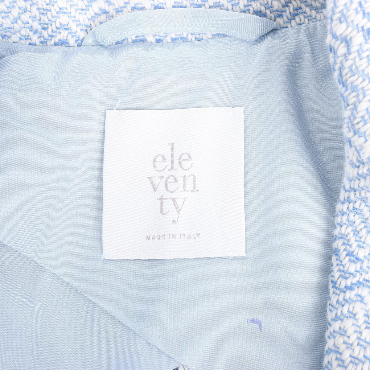 Eleventy Fringed Single-Breasted blazer in Light Blue, Size 38 IT