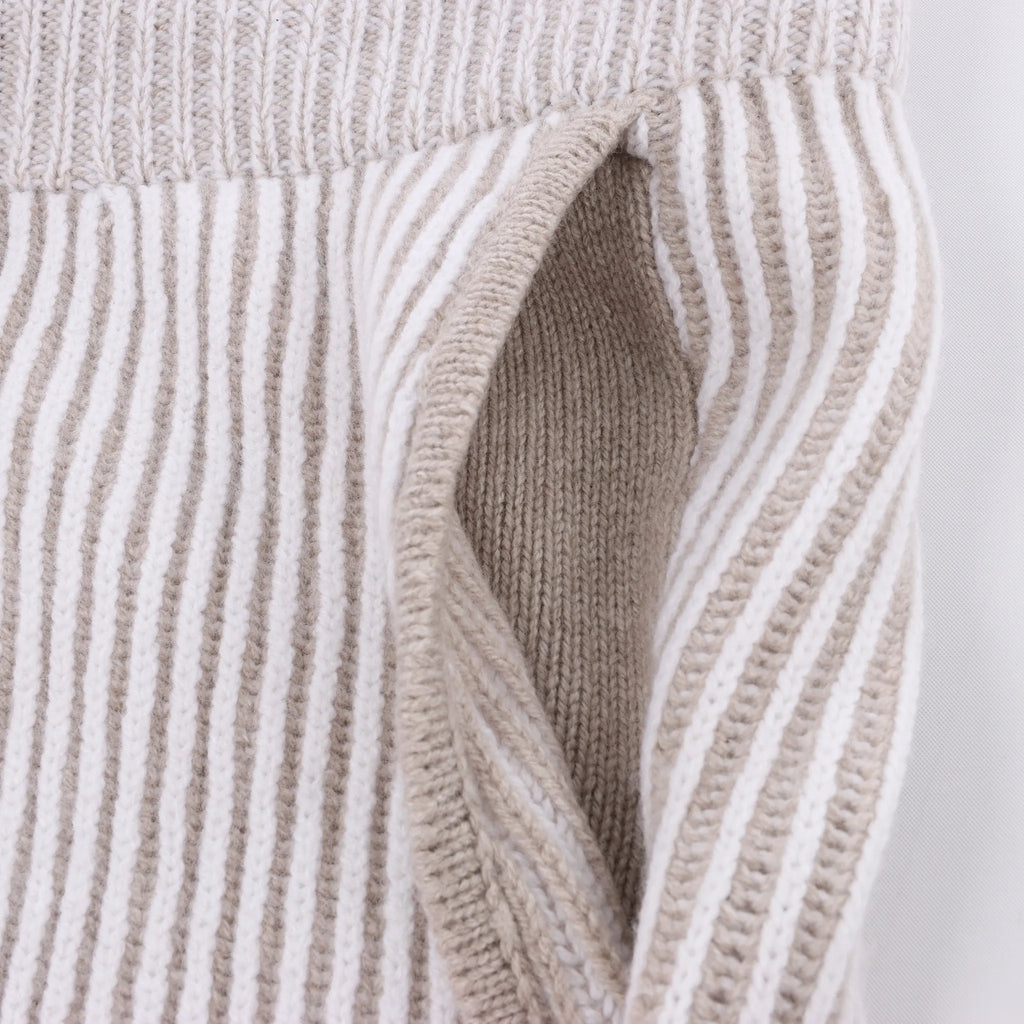 Eleventy Casual Wool Trousers in Light Gray, Size M