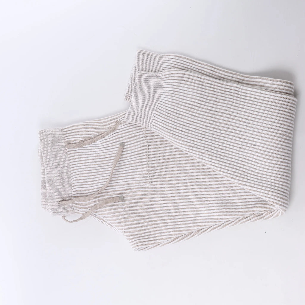 Eleventy Casual Wool Trousers in Light Gray, Size M