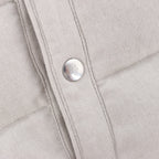 Eleventy Hooded Puffer Jacket in Beige, Size 50 IT