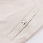 Eleventy Hooded Zip-Front Vest in Beige, Size 50 IT