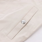 Eleventy Hooded Zip-Front Vest in Beige, Size 50 IT