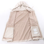 Eleventy Hooded Zip-Front Vest in Beige, Size 50 IT