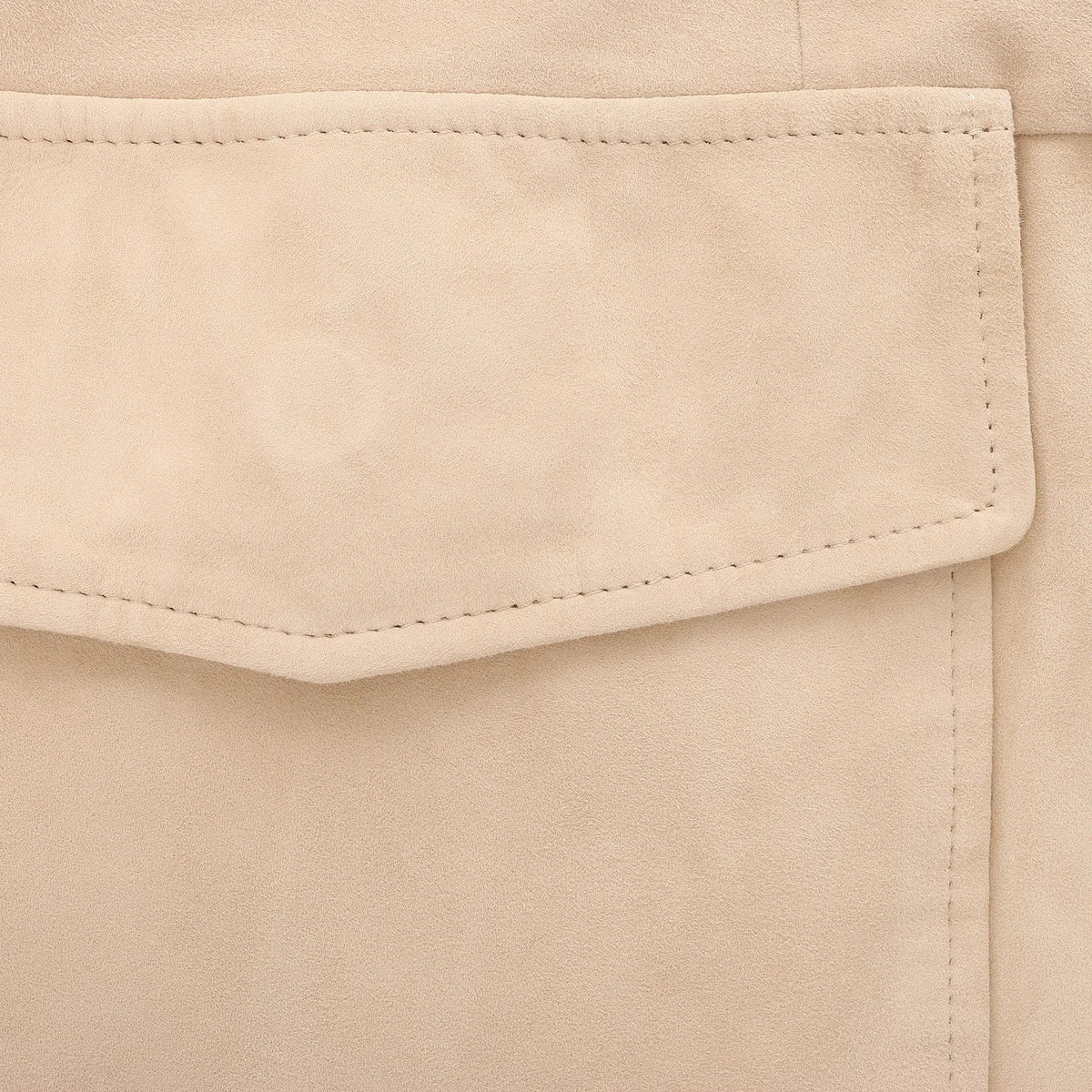 Eleventy Suede Jacket Slim Fit in Tortora Beige, Size 58 IT