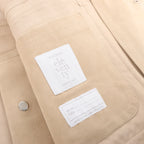 Eleventy Suede Jacket Slim Fit in Tortora Beige, Size 58 IT