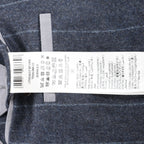 Eleventy Pinstripe Pocket Wool Shirt in Navy Blue, Size 50 IT