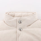 Eleventy Linen x Cotton Vest in Beige, Size 50 IT