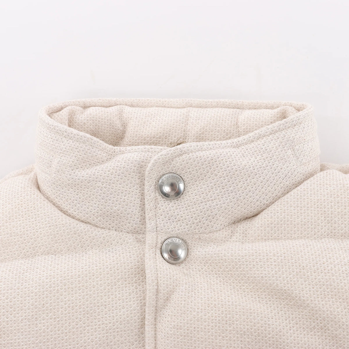 Eleventy Linen x Cotton Vest in Beige, Size 50 IT