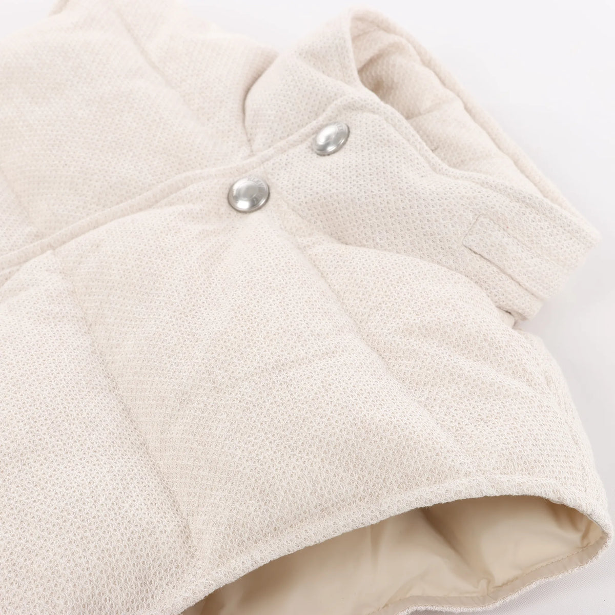 Eleventy Linen x Cotton Vest in Beige, Size 50 IT