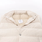 Eleventy Linen x Cotton Vest in Beige, Size 50 IT
