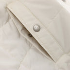 Eleventy Hooded Wool Vest in Beige, Size 50 IT
