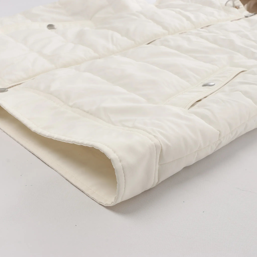 Chaleco de lana con capucha Eleventy en beige, talla 50 IT