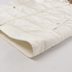 Eleventy Hooded Wool Vest in Beige, Size 50 IT