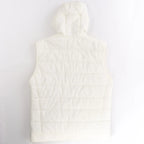 Eleventy Hooded Wool Vest in Beige, Size 50 IT