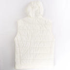 Eleventy Hooded Wool Vest in Beige, Size 50 IT