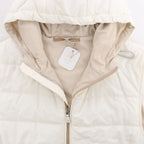 Chaleco de lana con capucha Eleventy en beige, talla 50 IT