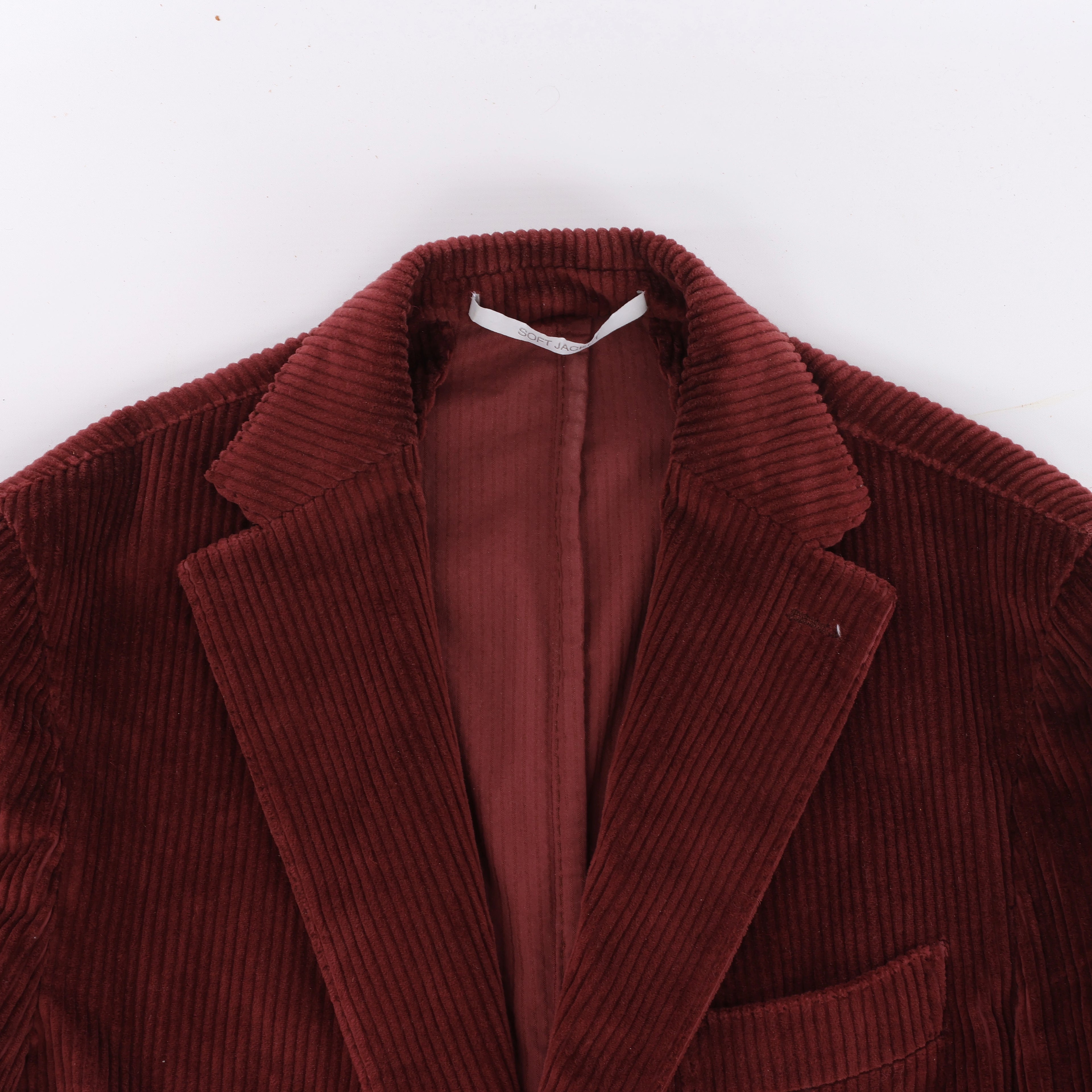 Eleventy SOFT JACKET Cotton Burgundy, Size 50 IT