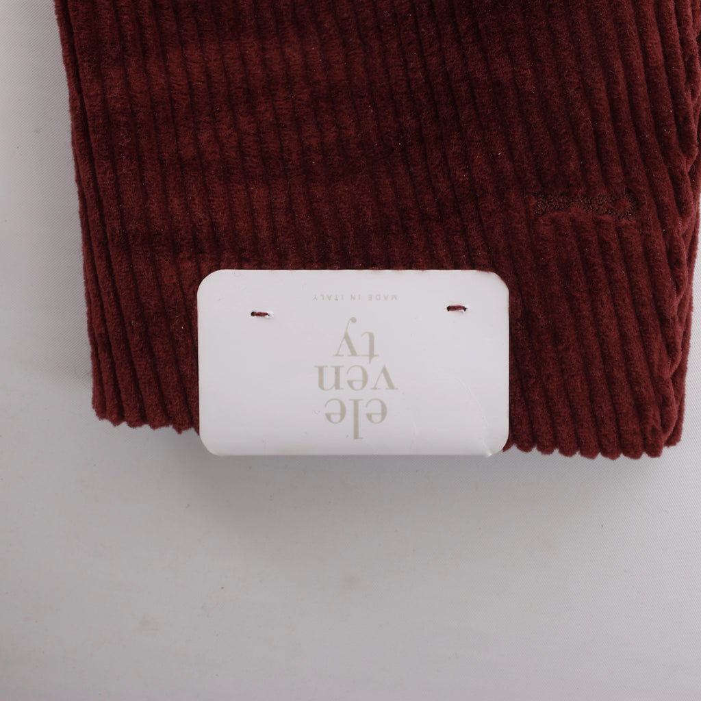 Eleventy SOFT JACKET Cotton Burgundy, Size 50 IT