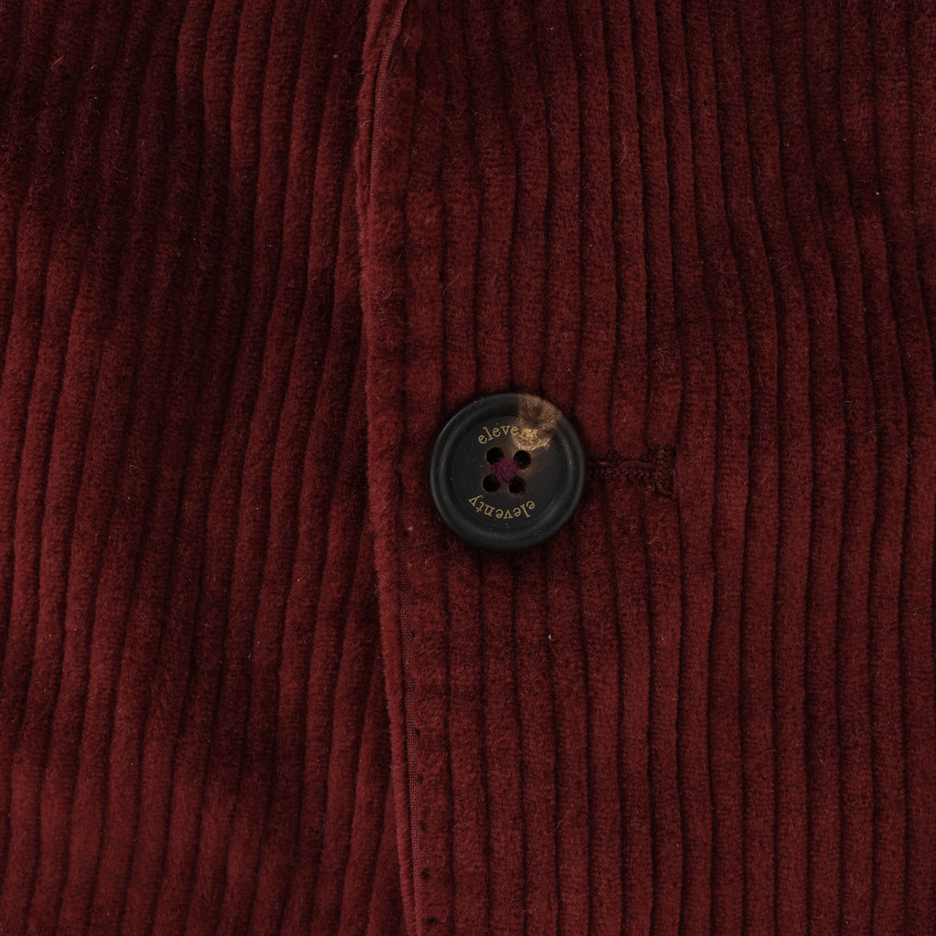 Eleventy SOFT JACKET Cotton Burgundy, Size 50 IT