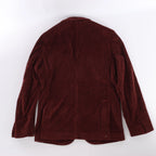 Eleventy SOFT JACKET Cotton Burgundy, Size 50 IT