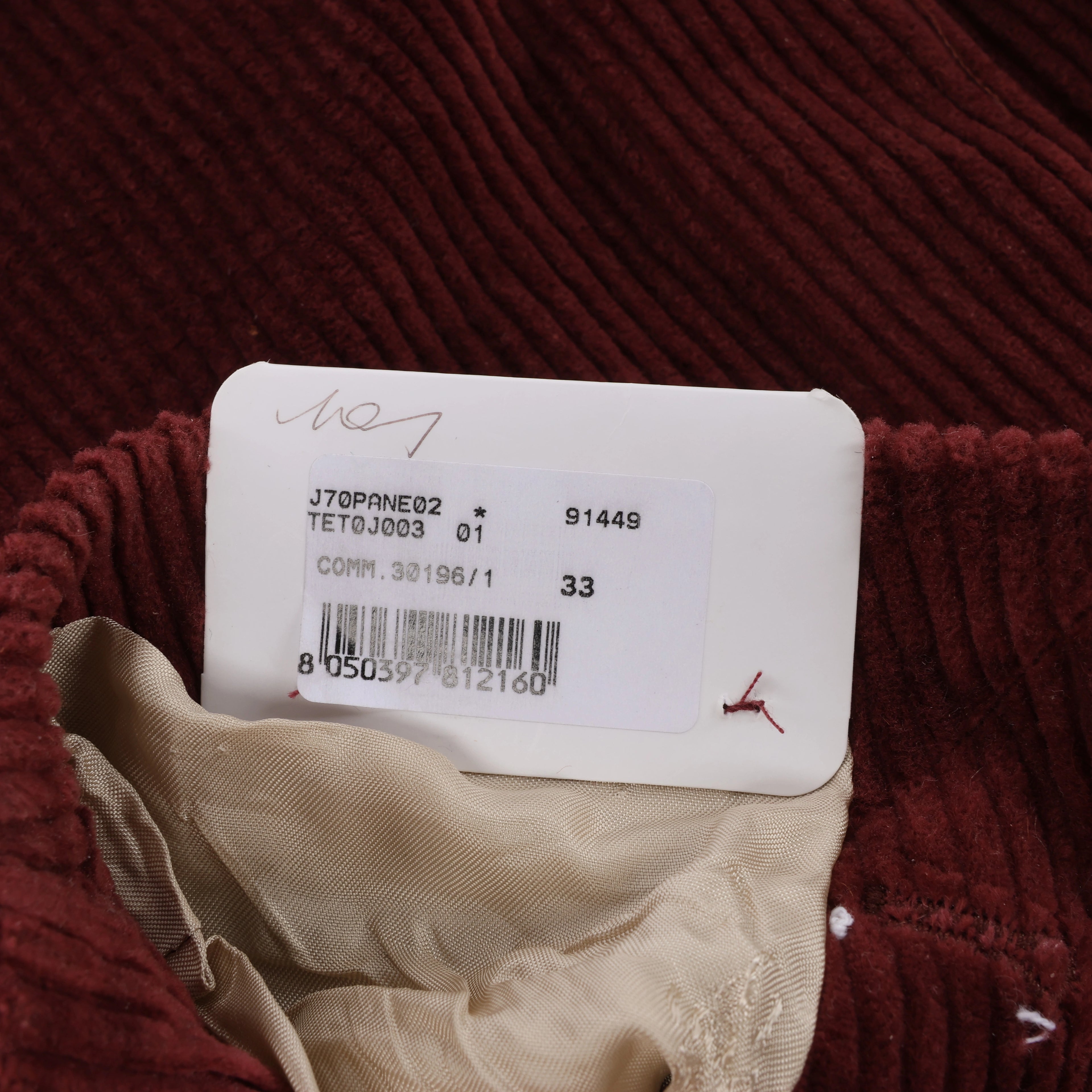 Eleventy SOFT JACKET Cotton Burgundy, Size 50 IT