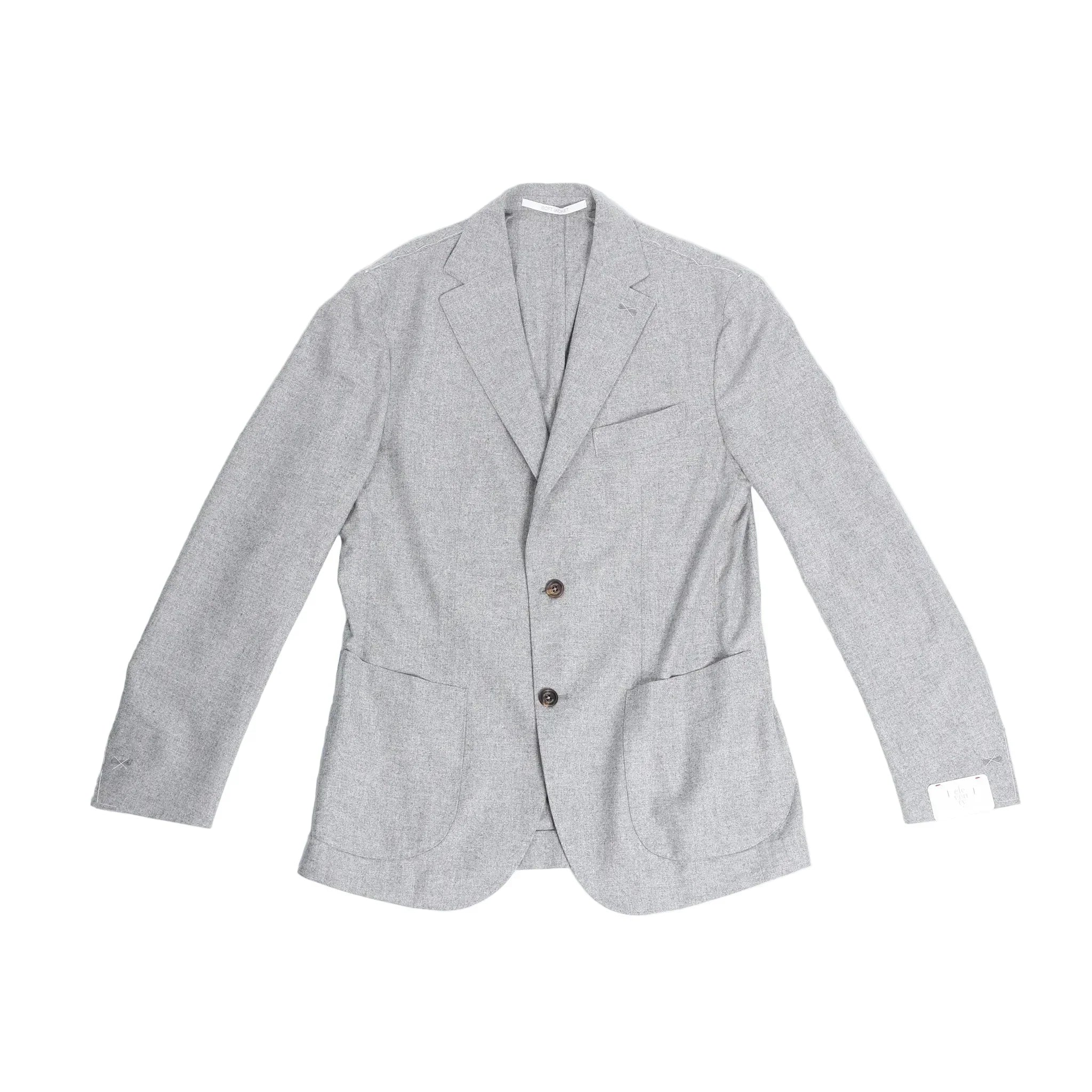 Eleventy Single-Breasted Suit in Gray, Size 50 IT