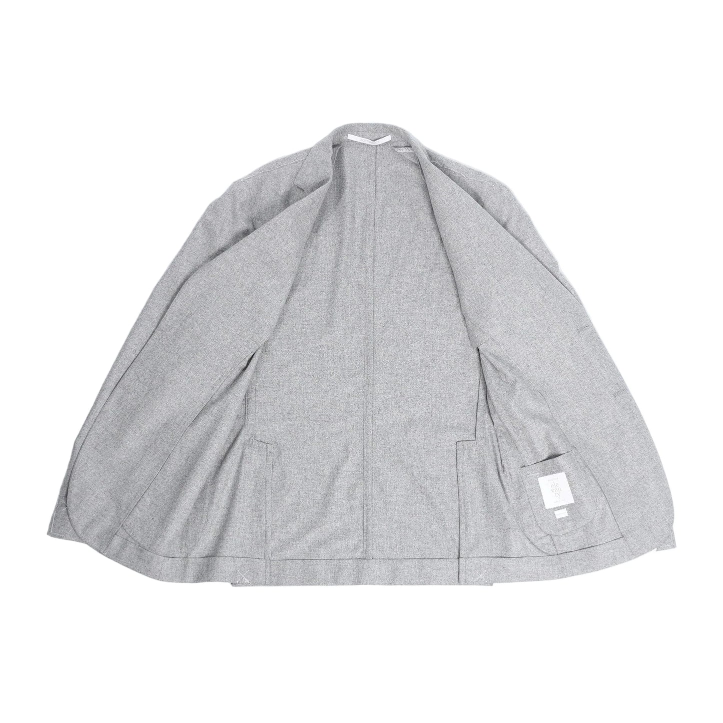 Eleventy Single-Breasted Suit in Gray, Size 50 IT