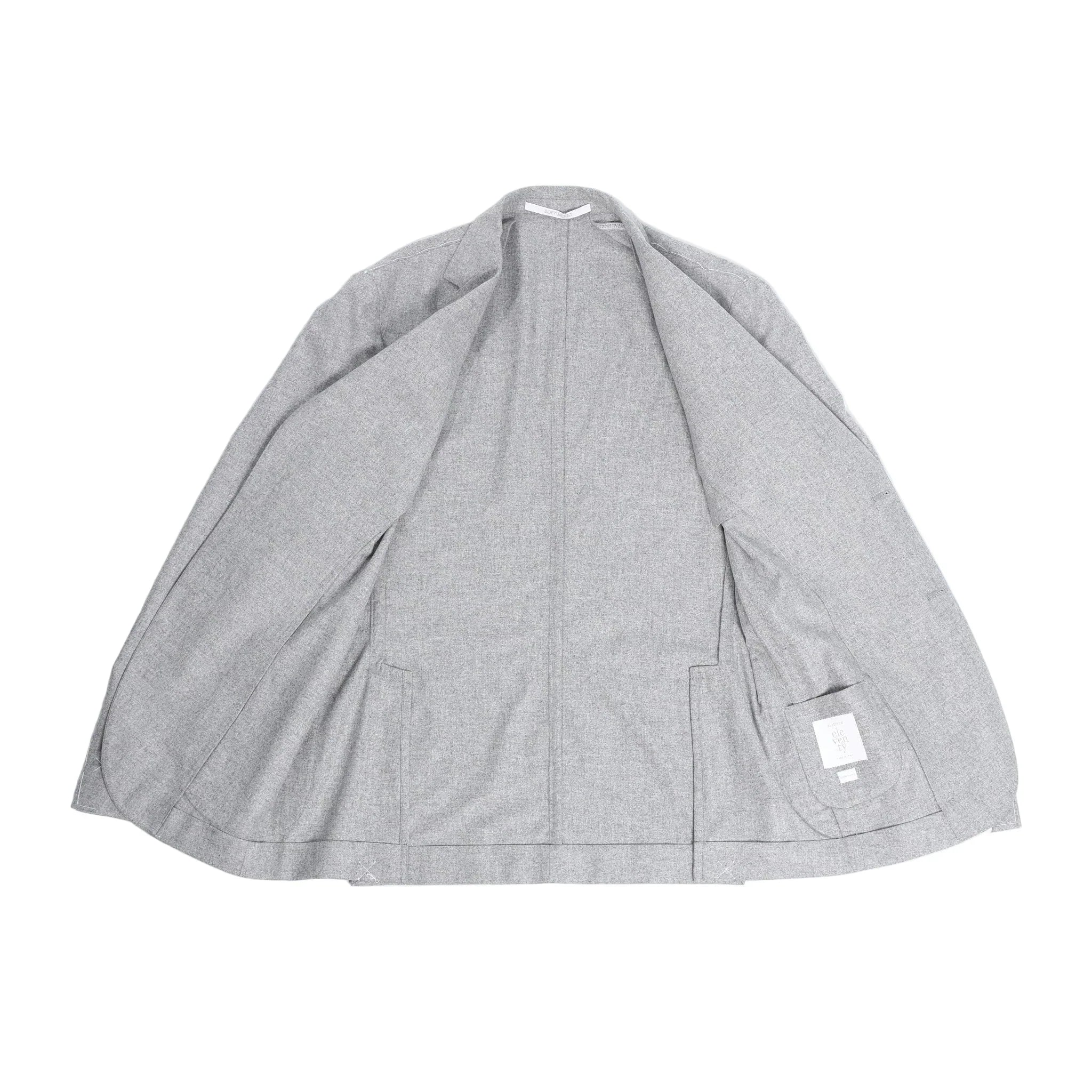 Eleventy Single-Breasted Suit in Gray, Size 50 IT