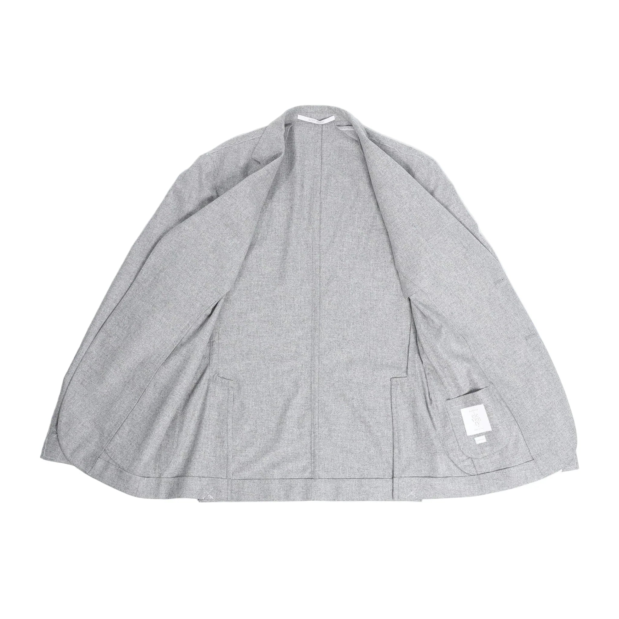 Eleventy Single-Breasted Suit in Gray, Size 50 IT