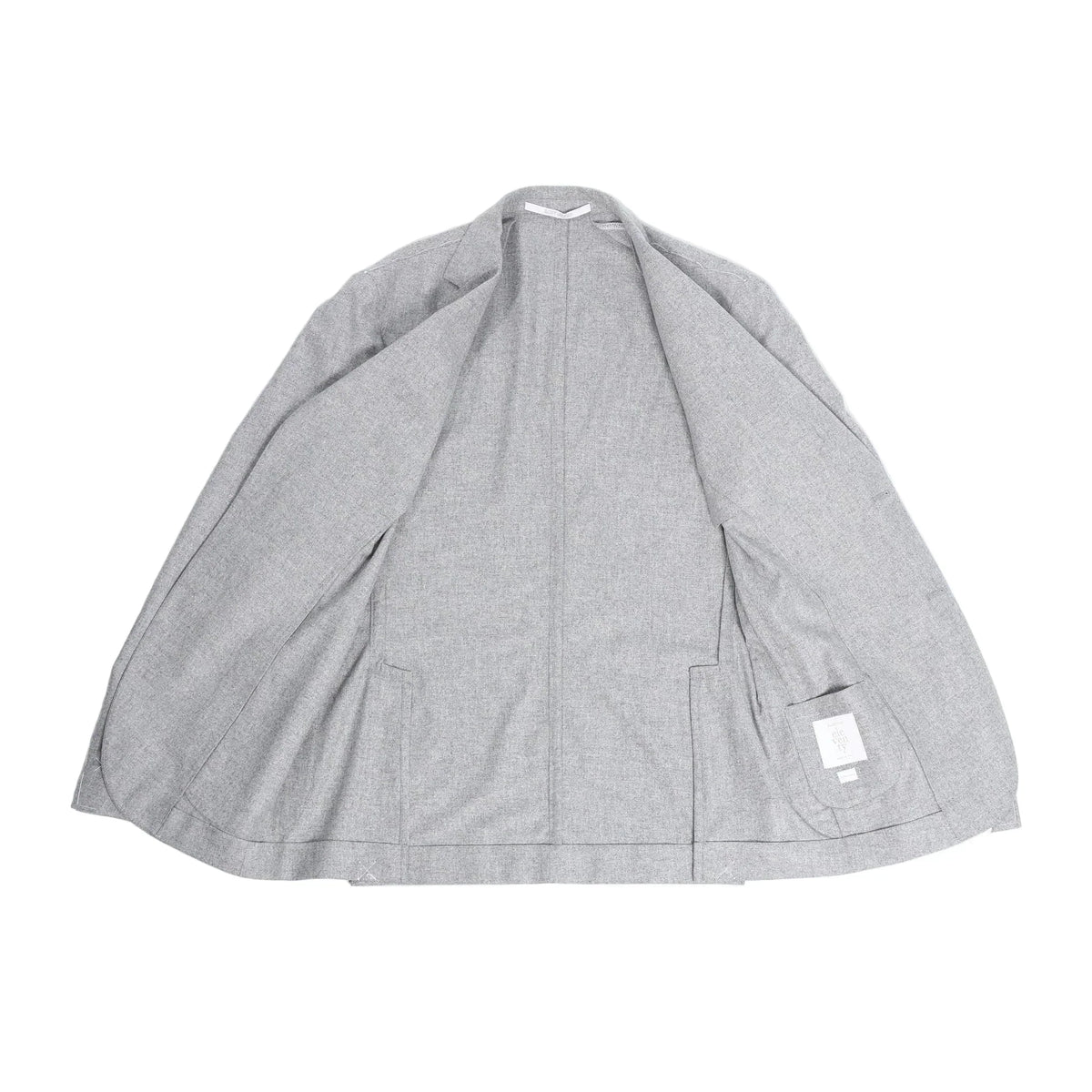 Eleventy Single-Breasted Suit in Gray, Size 50 IT