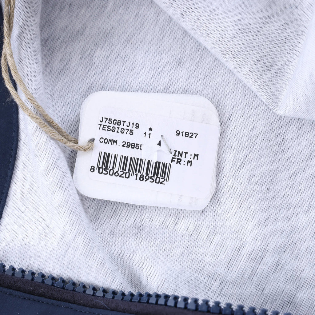 Eleventy Technical Bomber Jacket in Navy Blue, Size M