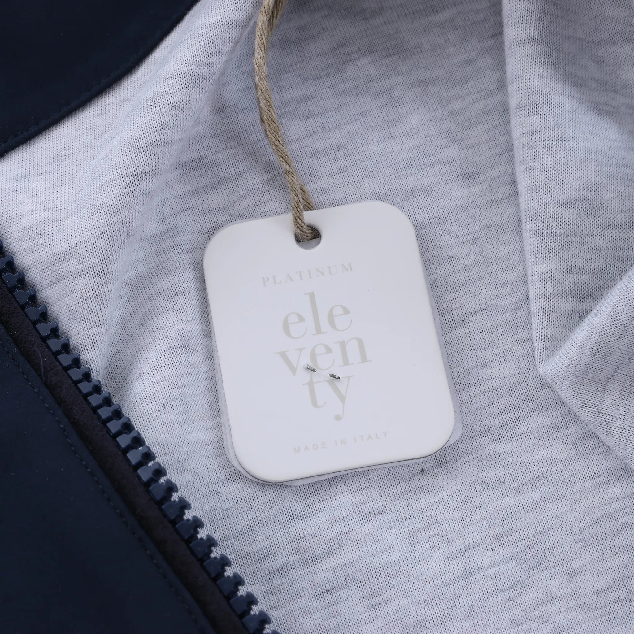 Eleventy Technical Bomber Jacket in Navy Blue, Size M