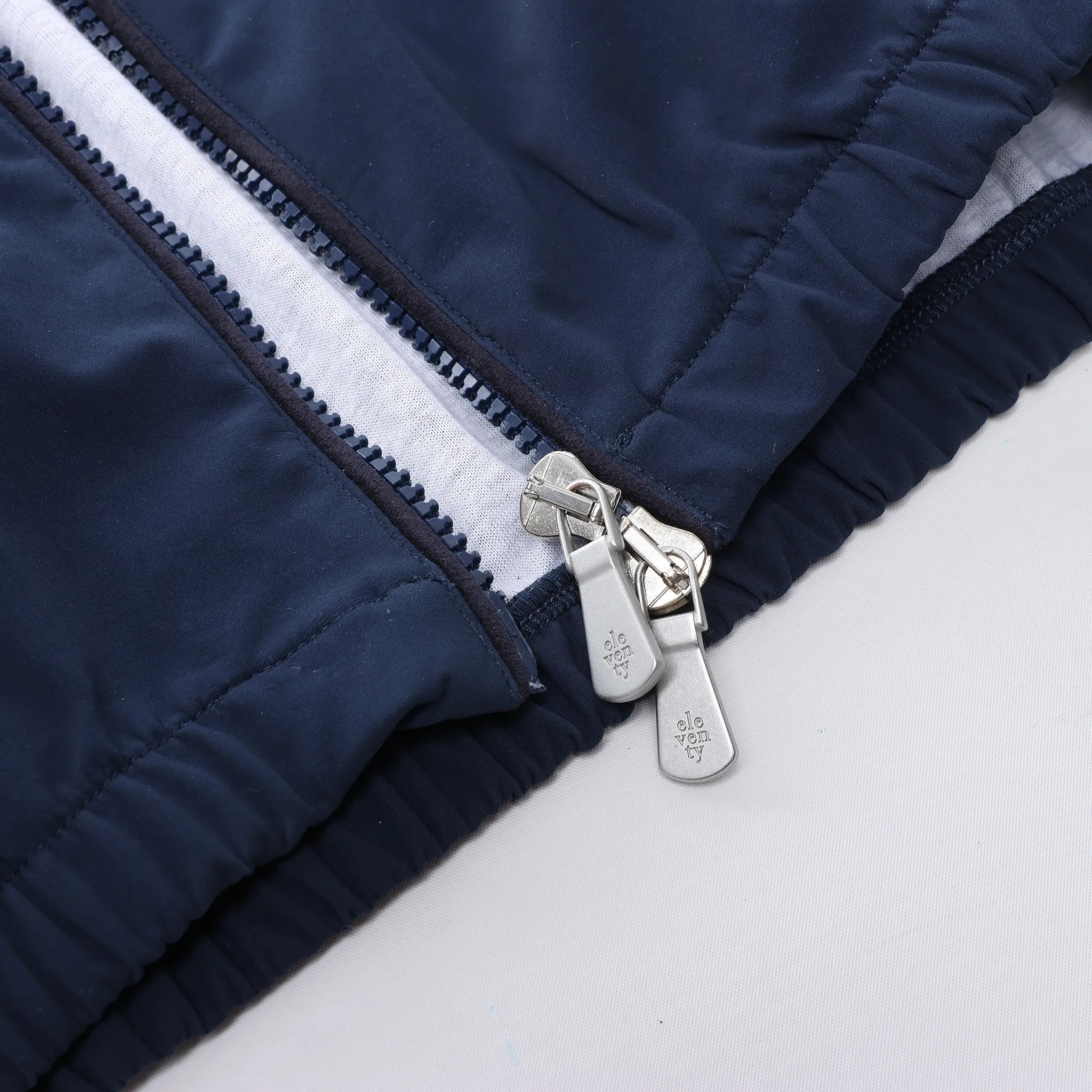 Eleventy Technical Bomber Jacket in Navy Blue, Size M
