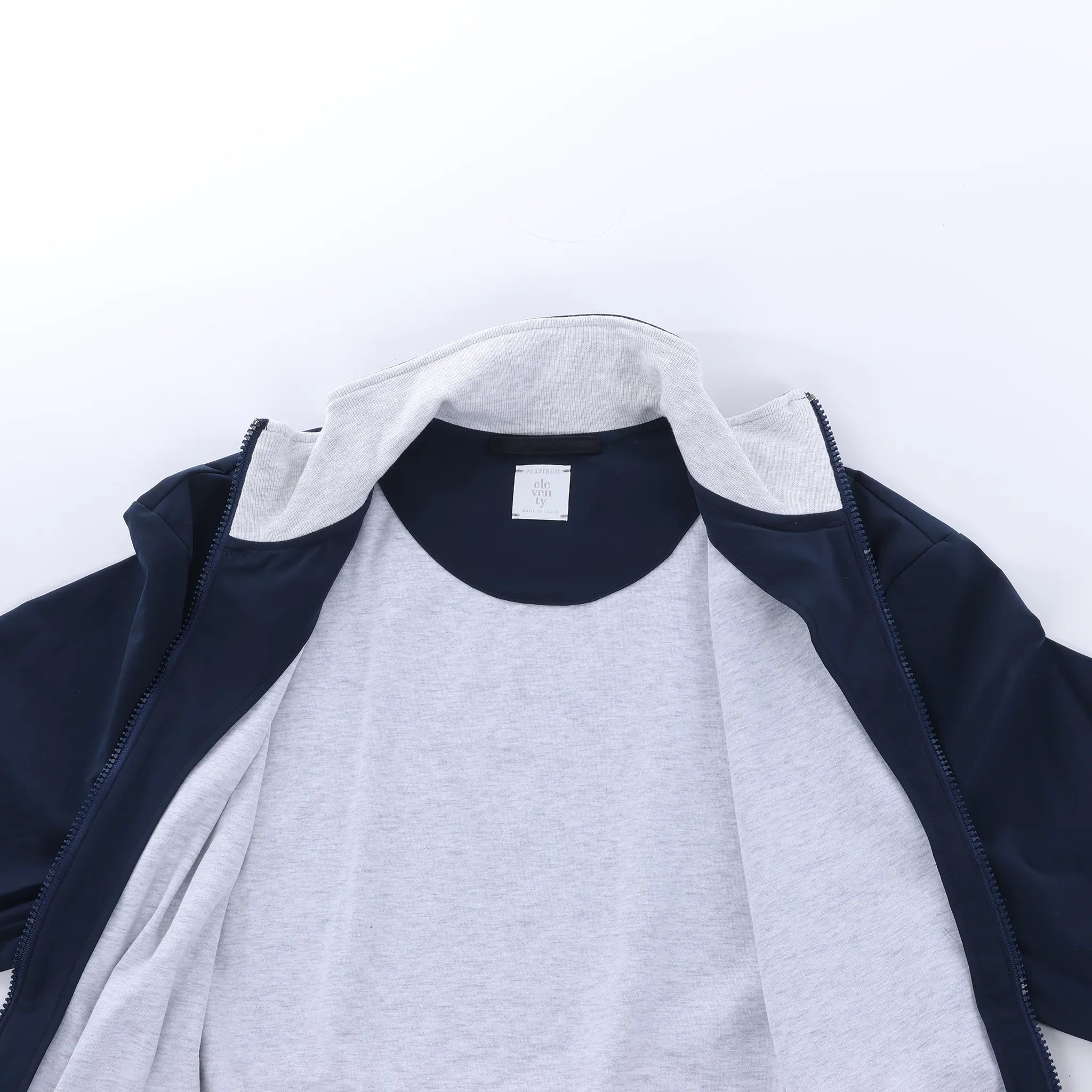 Eleventy Technical Bomber Jacket in Navy Blue, Size M