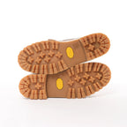 Eleventy Leather Lace-Up Shoes with Vibram Sole in Beige, Size 41 EU