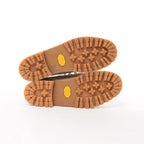 Eleventy Leather Lace-Up Shoes with Vibram Sole in Beige, Size 41 EU