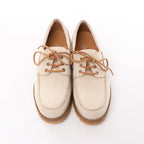 Zapatos Eleventy de piel con cordones y suela Vibram en beige, talla 41 EU