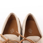 Zapatos Eleventy de piel con cordones y suela Vibram en beige, talla 41 EU