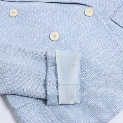 Eleventy Wool Blazer in Blue, Size 40 IT