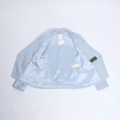 Eleventy Wool Blazer in Blue, Size 40 IT