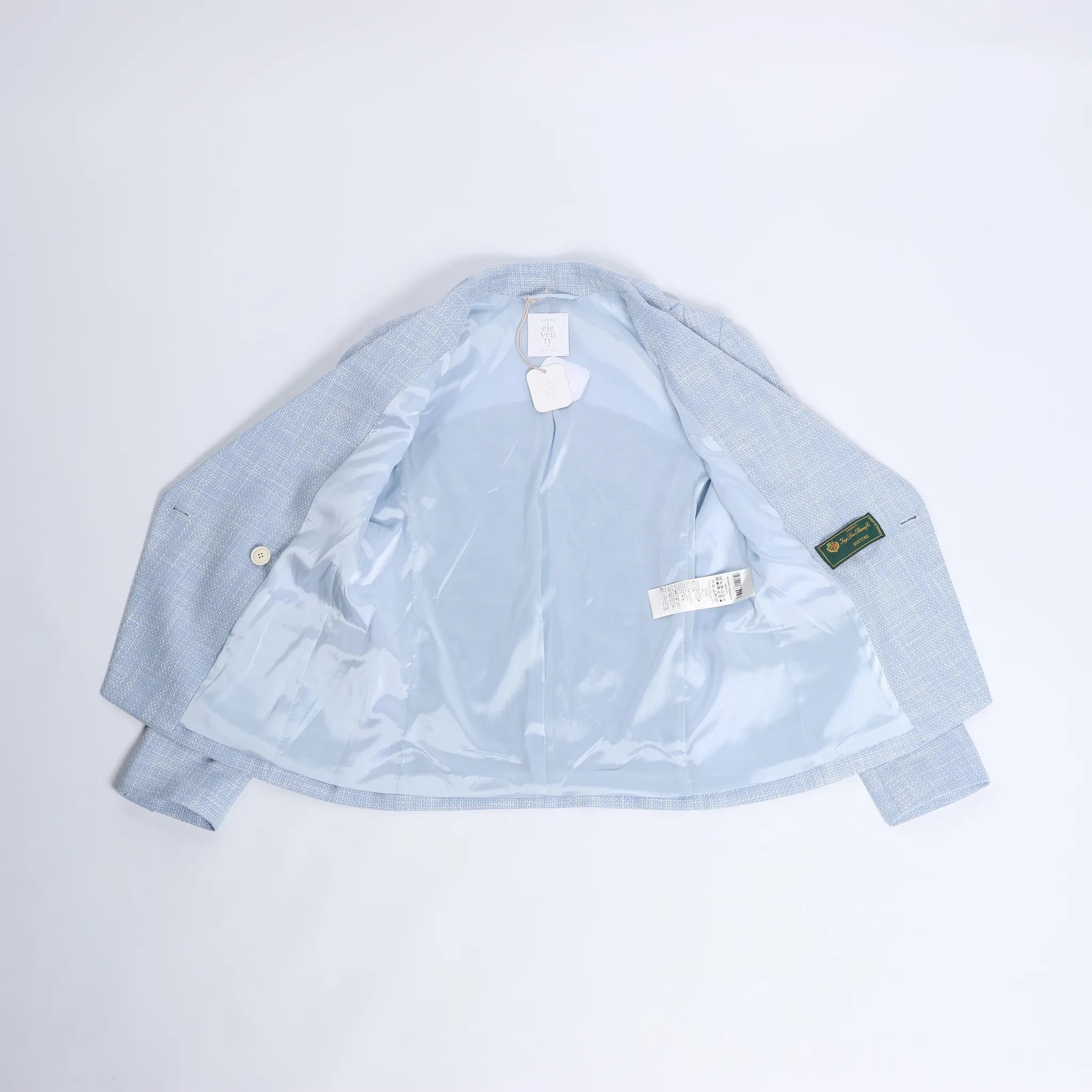 Eleventy Wool Blazer in Blue, Size 40 IT