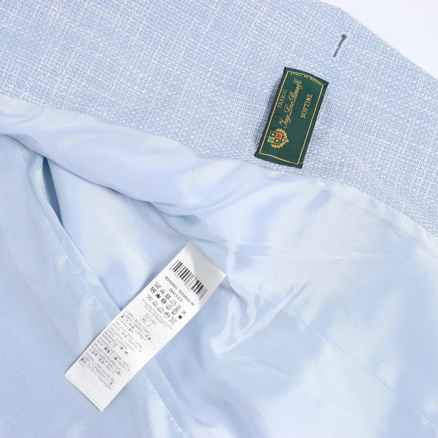 Eleventy Wool Blazer in Blue, Size 40 IT