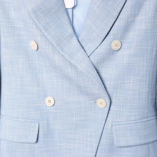 Eleventy Wool Blazer in Blue, Size 40 IT