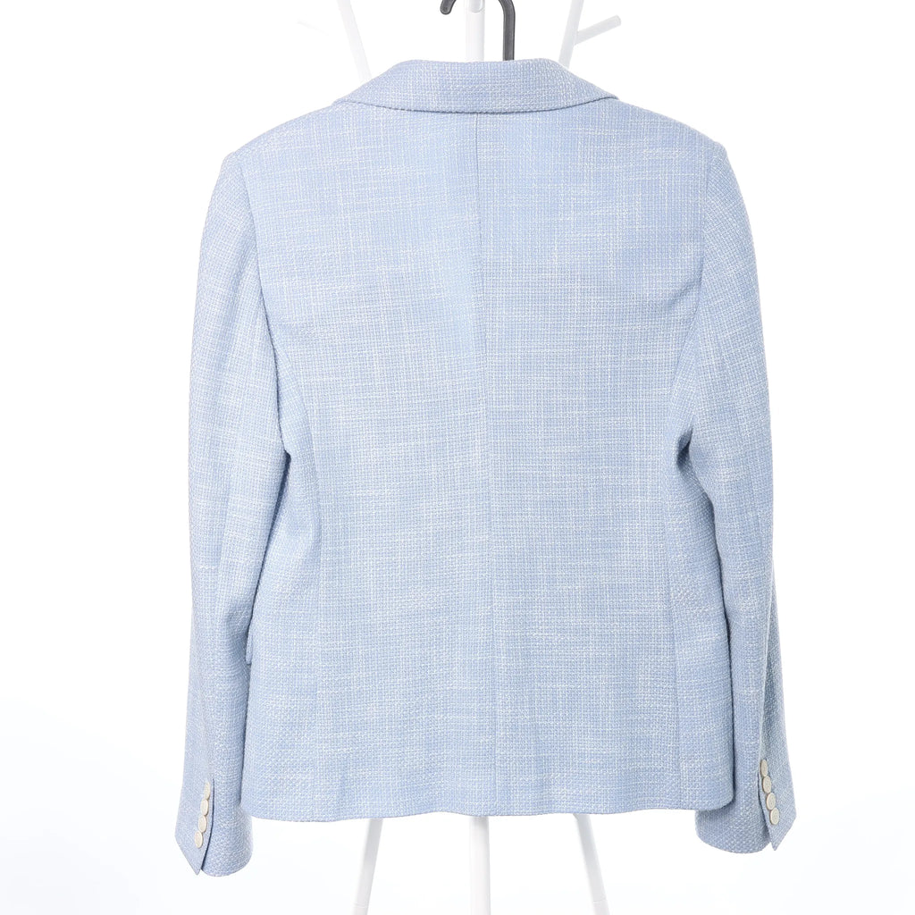 Eleventy Wool Blazer in Blue, Size 40 IT