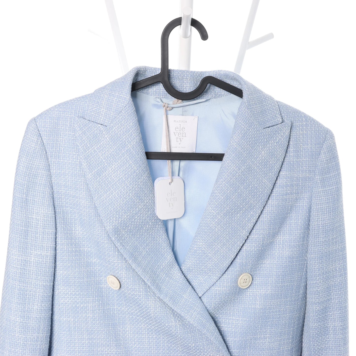 Eleventy Wool Blazer in Blue, Size 40 IT